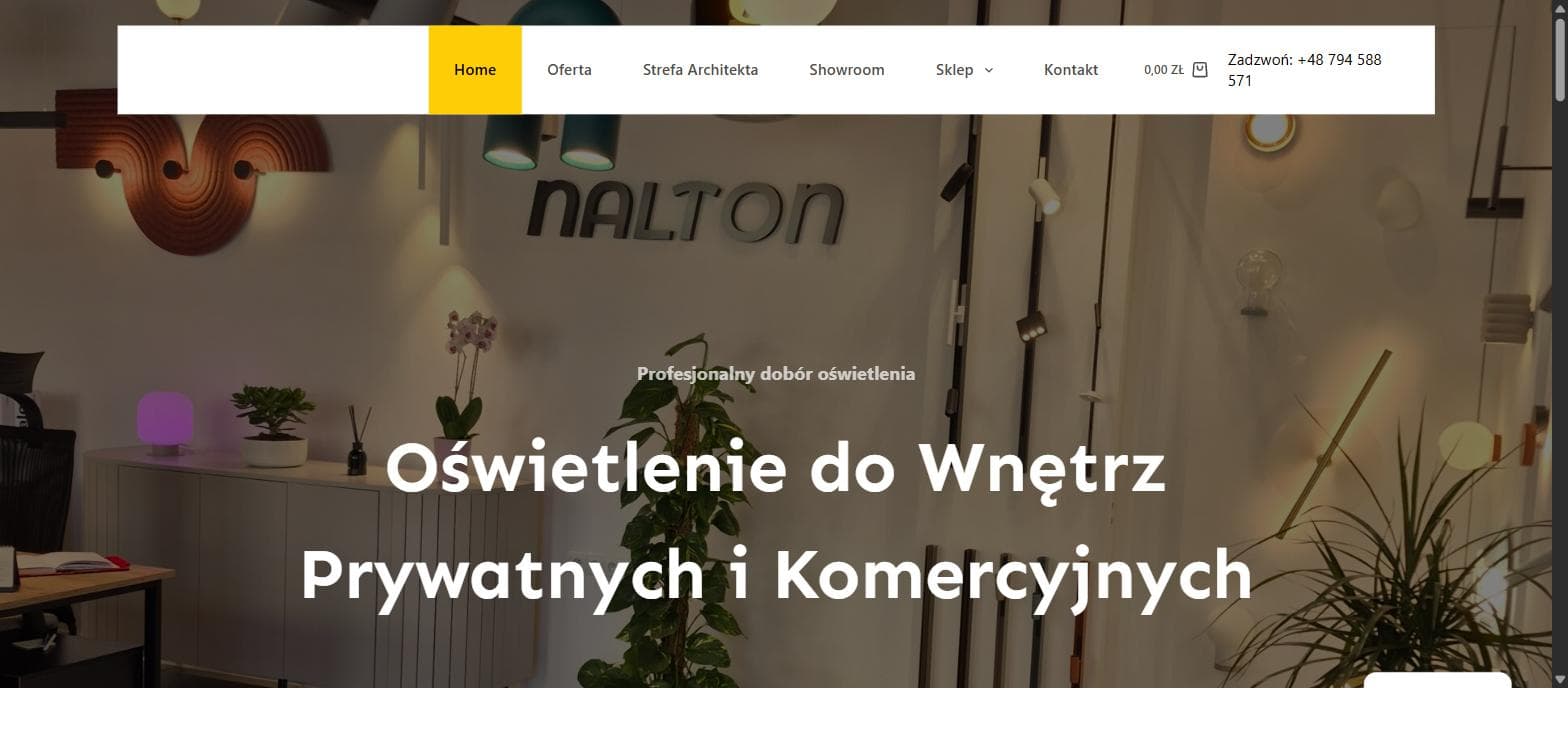 Zrzut ekranu strony Nalton